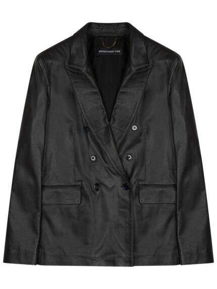 DEPARTMENT FIVE BLAZER DOPPIOPETTO "ARIELLE" IN PELLE