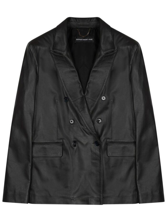 DEPARTMENT FIVE BLAZER DOPPIOPETTO "ARIELLE" IN PELLE