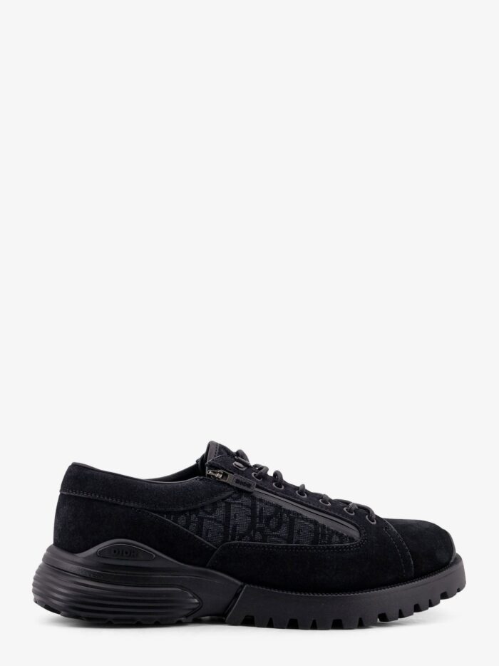 Derby Dior Combat Suede And Dior Oblique Jacquard Fabric Lace Up Shoes