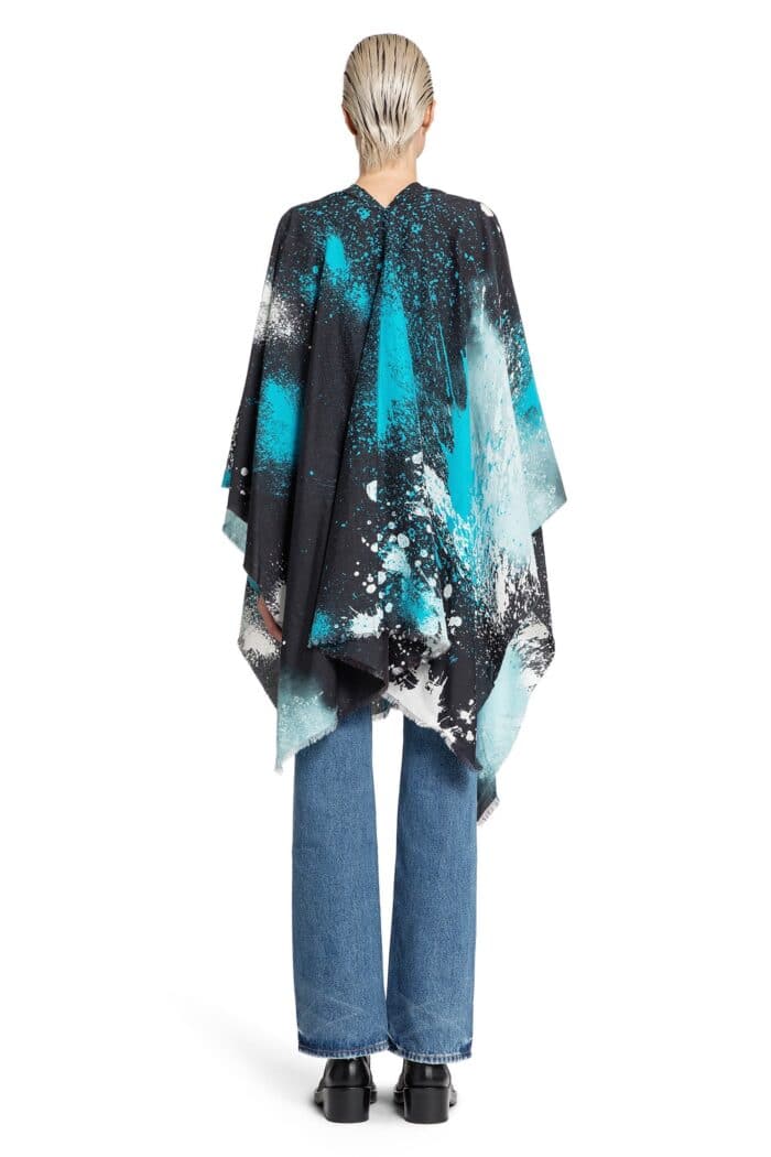 DESTIN Long Sky Print Poncho