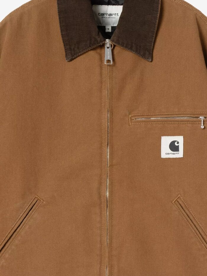 Carhartt Wip Detroit Canvas Jacket With Front Logo Patch