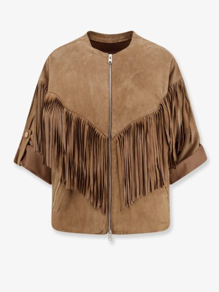 DFOUR Fringed Suede Jacket