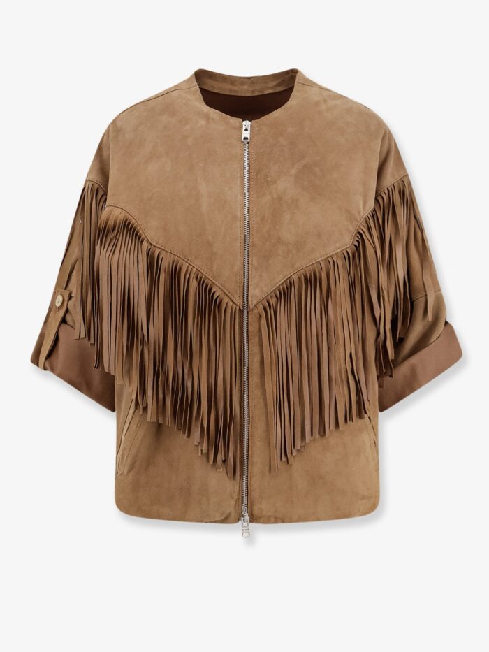 DFOUR Fringed Suede Jacket