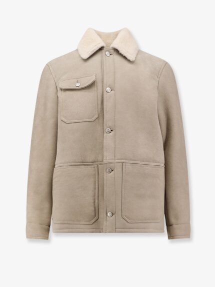 DFOUR Leather Long Jacket