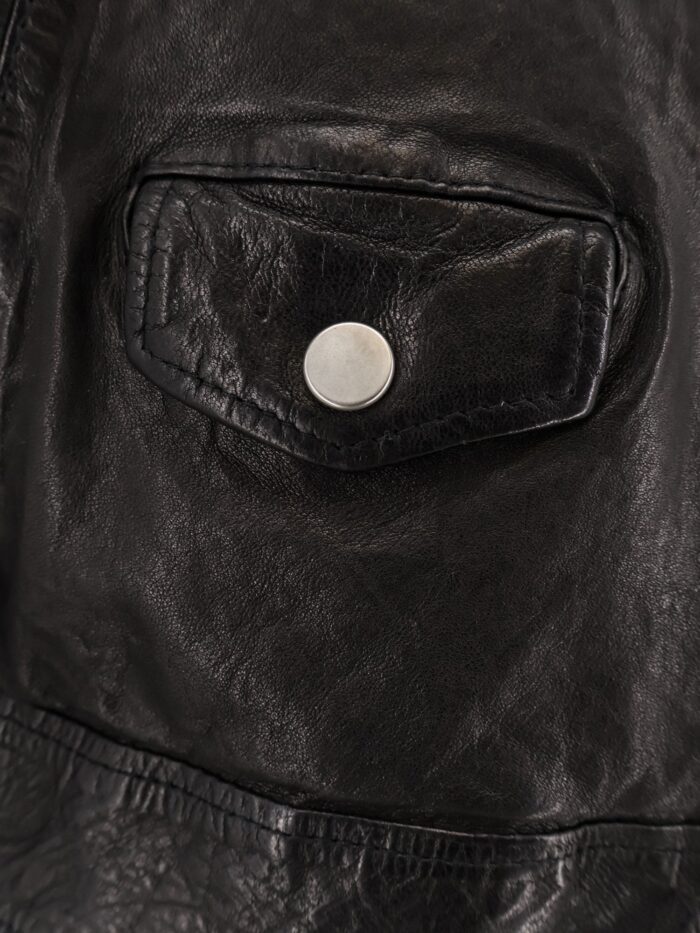 DFOUR Natural Washed Leather Jacket