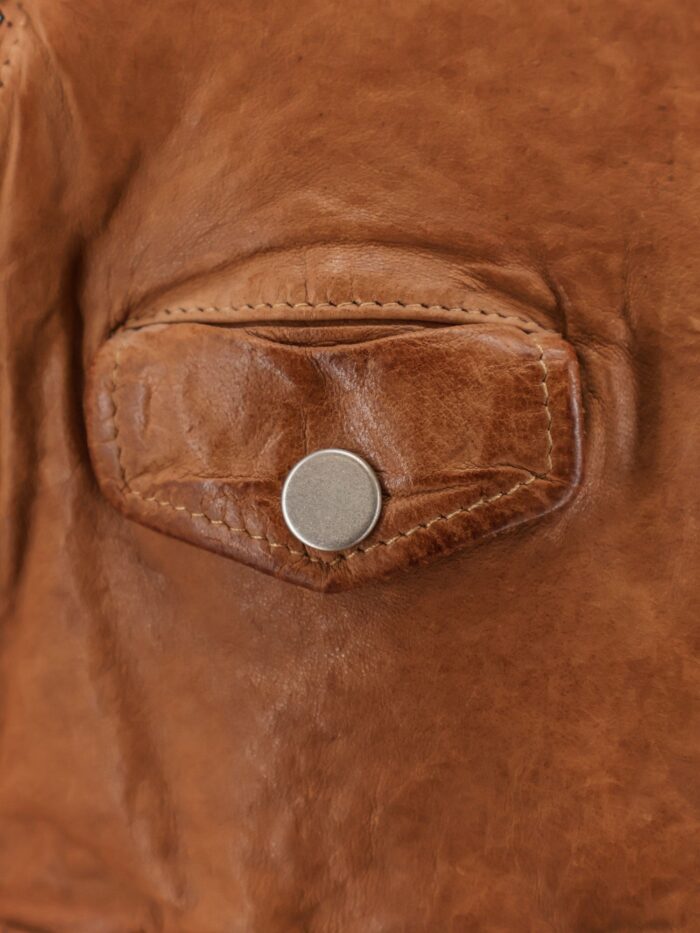 DFOUR Natural Washed Leather Jacket