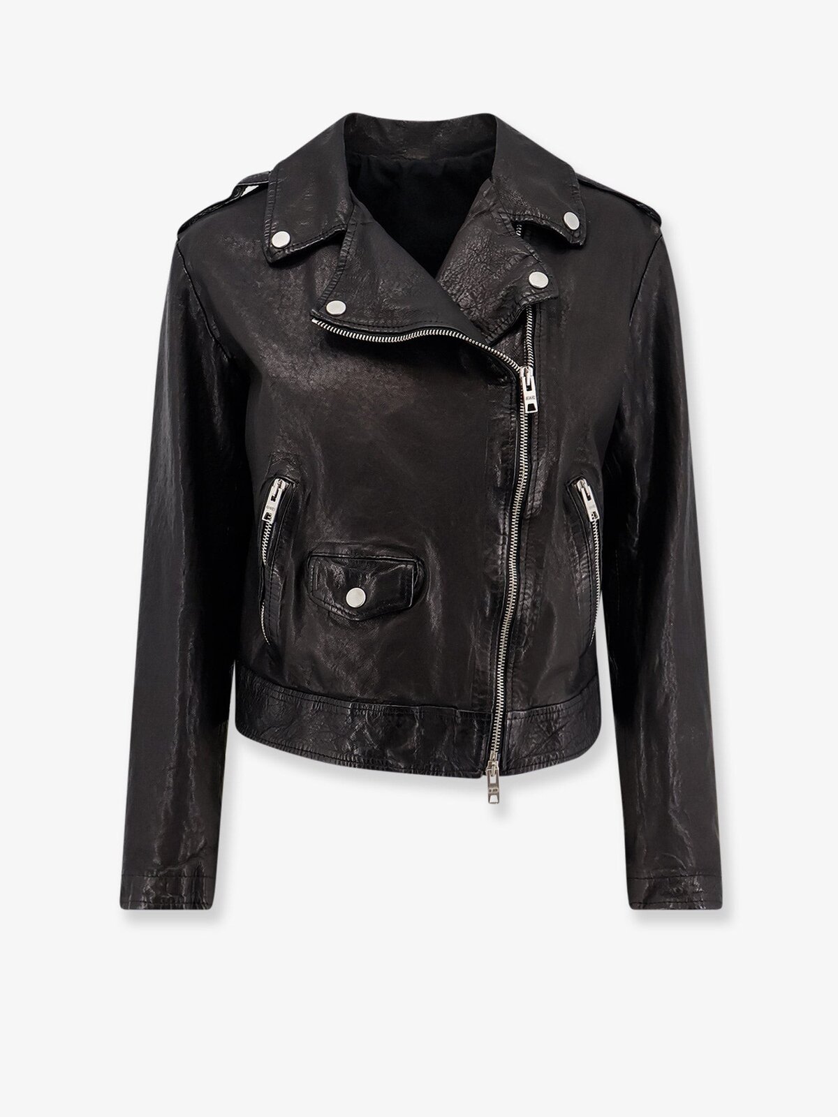 DFOUR Natural Washed Leather Jacket