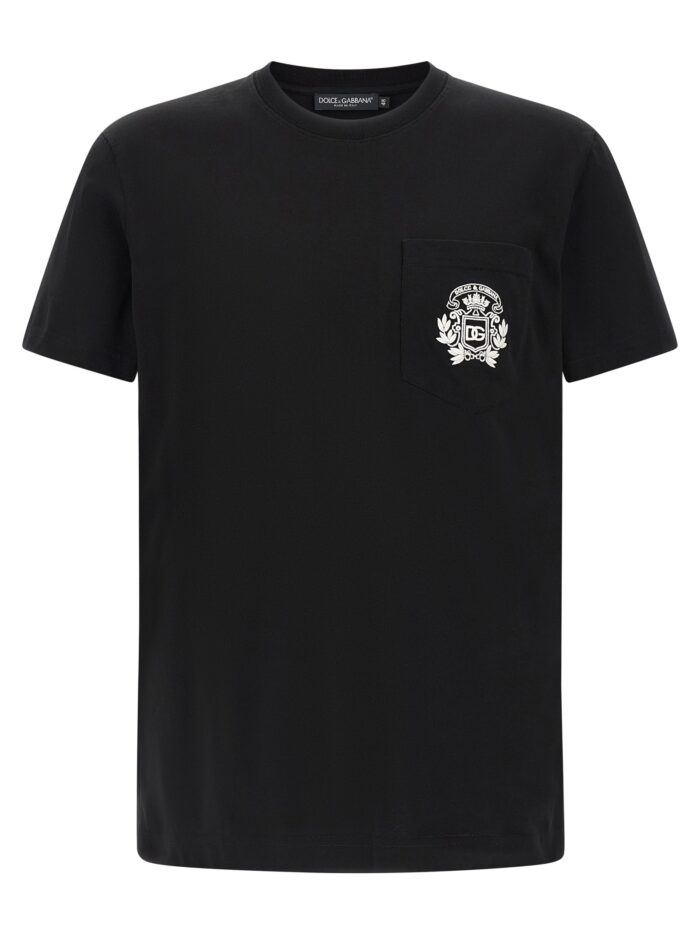 dolce & gabbana 'dg' embroidered t shirt Dolce & Gabbana 'DG' Embroidered T-shirt