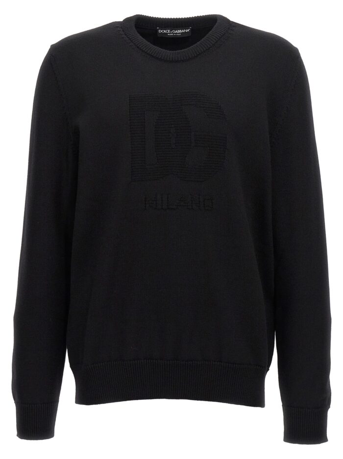dolce & gabbana 'dg' intarsia sweater Dolce & Gabbana 'DG' Intarsia Sweater