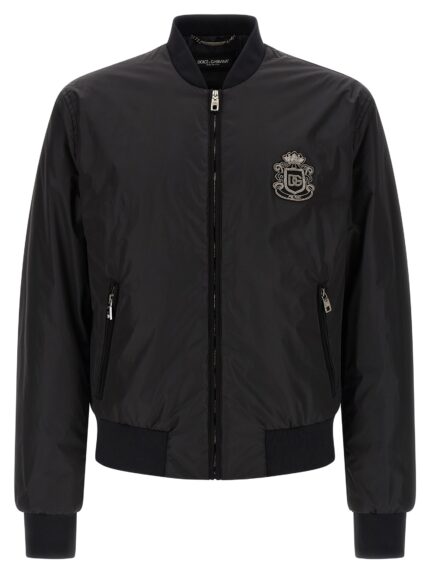 Dolce & Gabbana 'DG' Patch Bomber Jacket