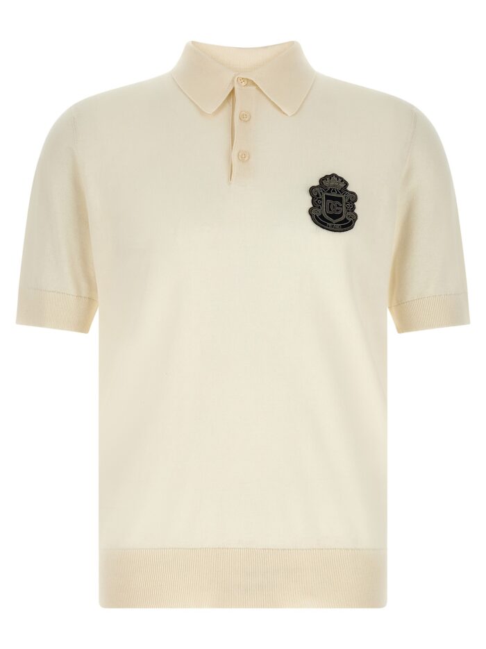 dolce & gabbana 'dg' patch polo shirt Dolce & Gabbana 'DG' Patch Polo Shirt