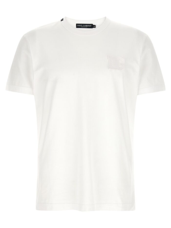 dolce & gabbana 'dg' patch t shirt Dolce & Gabbana 'DG' Patch T-shirt