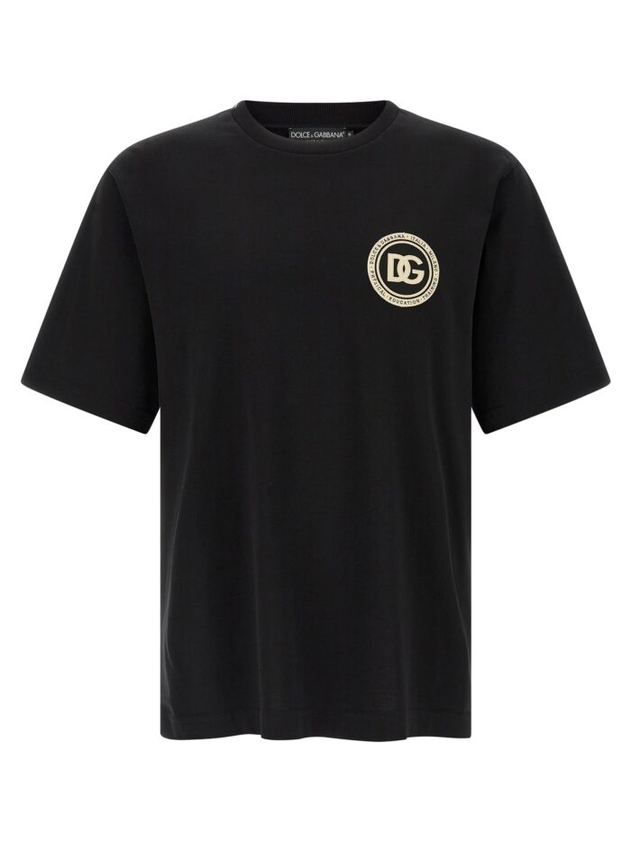 dolce & gabbana 'dg' patch t shirt Dolce & Gabbana 'DG' Patch T-shirt