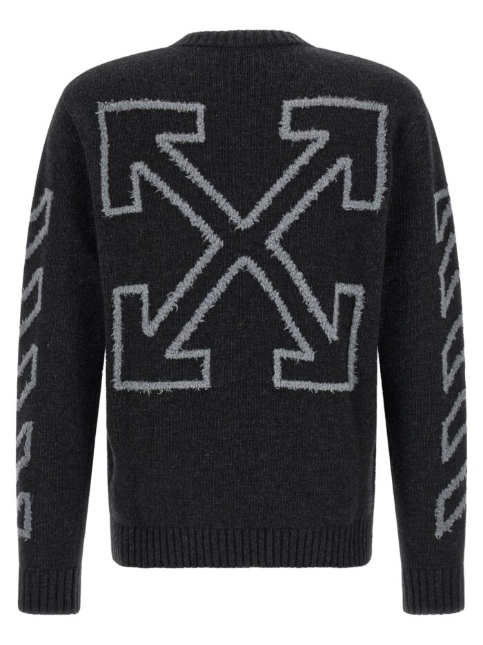 Off-white 'Diag Arrow Fuzzy' Sweater With Intarsia