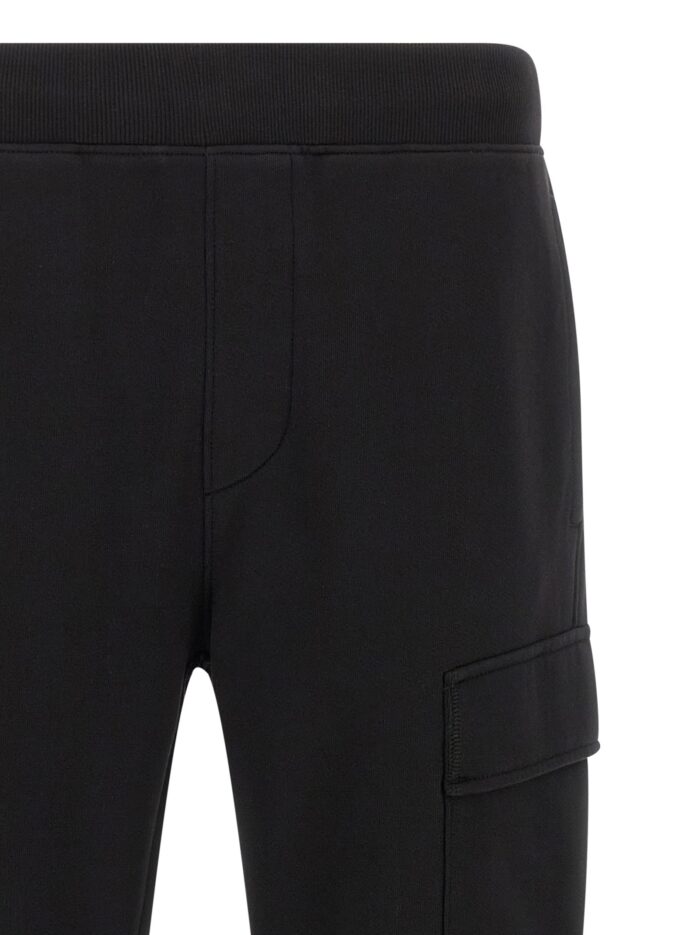 C.P. COMPANY 'Diagonal Raised Fleece' Pants With Lens Detail