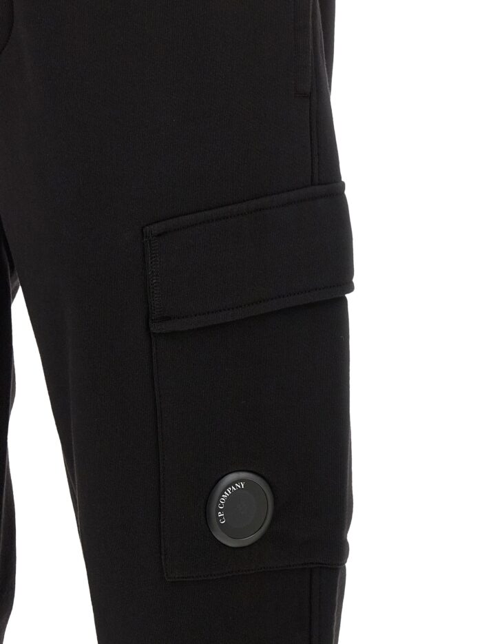 C.P. COMPANY 'Diagonal Raised Fleece' Pants With Lens Detail