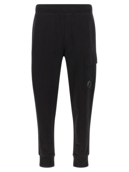 C.P. COMPANY 'Diagonal Raised Fleece' Pants With Lens Detail