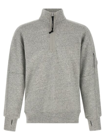 C.P. COMPANY 'Diagonal Raised Fleece ' Sweatshirt And Lens Detail