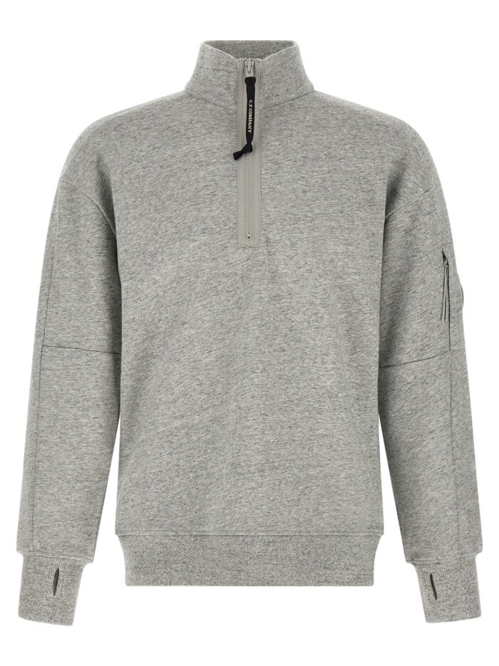 c.p. company 'diagonal raised fleece ' sweatshirt and lens detail C.P. COMPANY 'Diagonal Raised Fleece ' Sweatshirt And Lens Detail