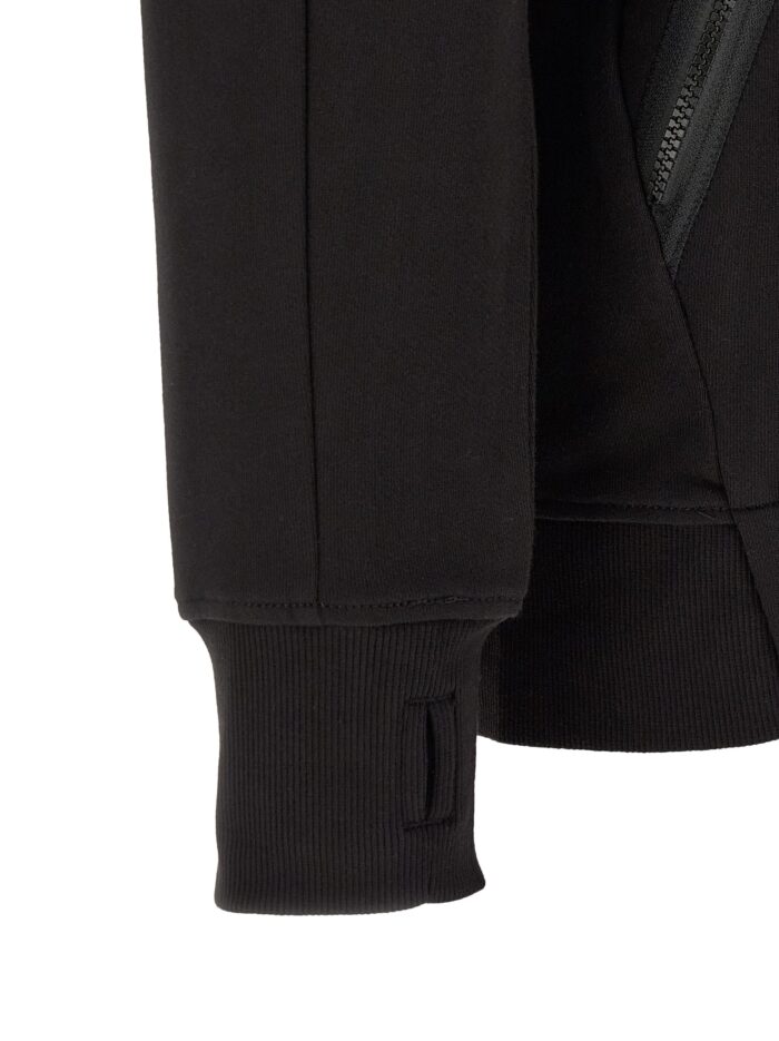 C.P. COMPANY 'Diagonal Raised Fleece' Sweatshirt With Lens Detail