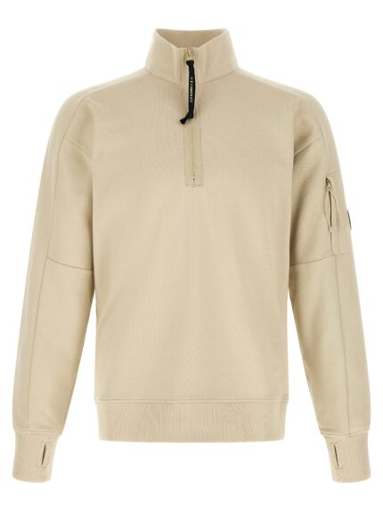 C.P. COMPANY 'Diagonal Raised' Sweatshirt With Lens Detail
