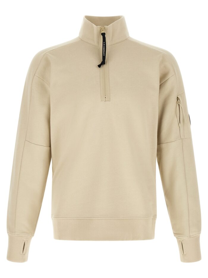 C.P. COMPANY 'Diagonal Raised' Sweatshirt With Lens Detail