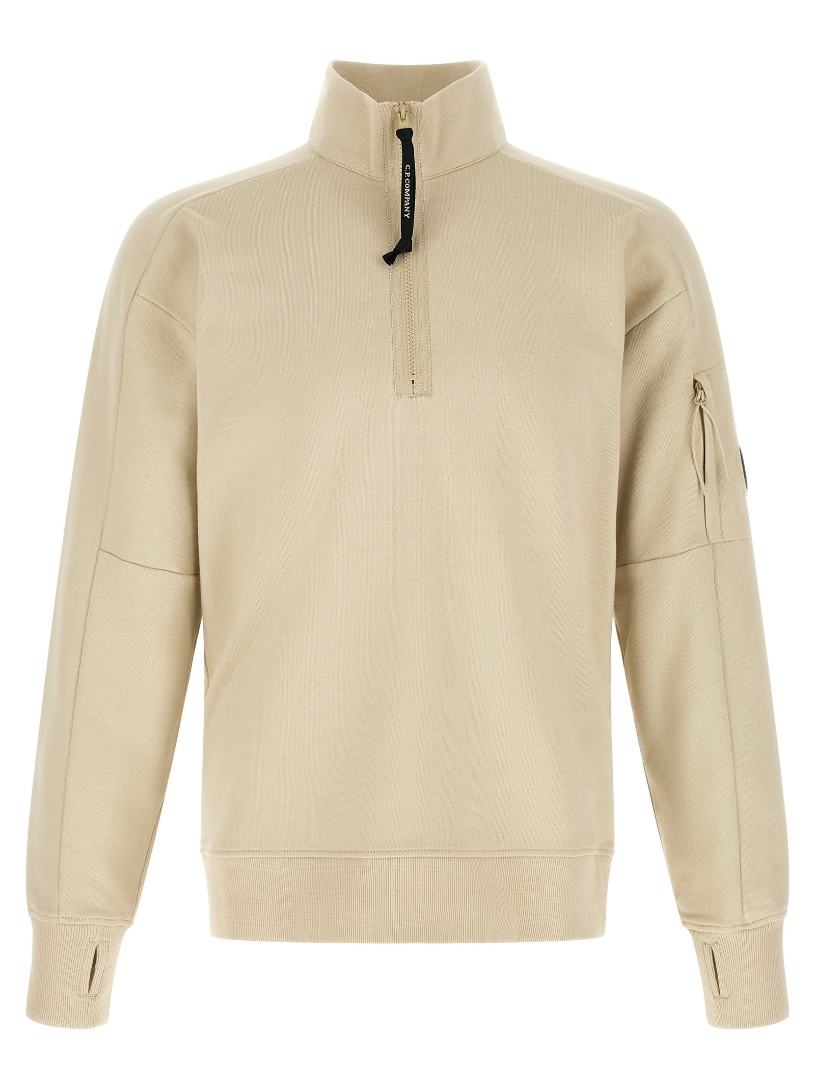 C.P. COMPANY 'Diagonal Raised' Sweatshirt With Lens Detail