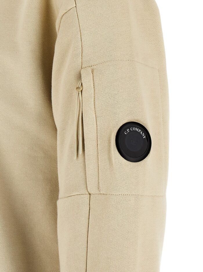 C.P. COMPANY 'Diagonal Raised' Sweatshirt With Lens Detail