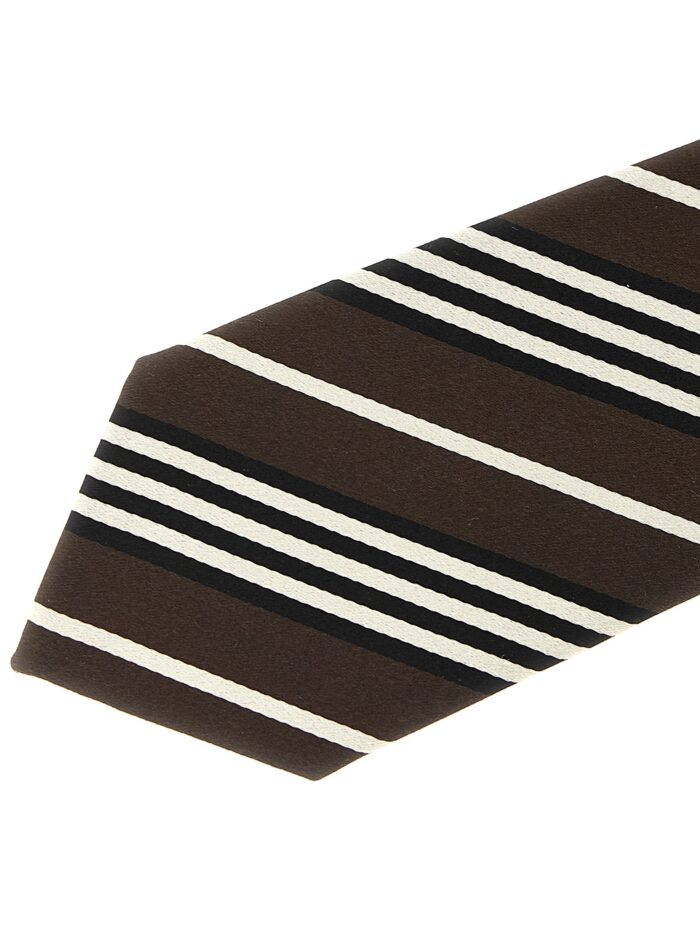 Saint Laurent Diagonal Striped Tie