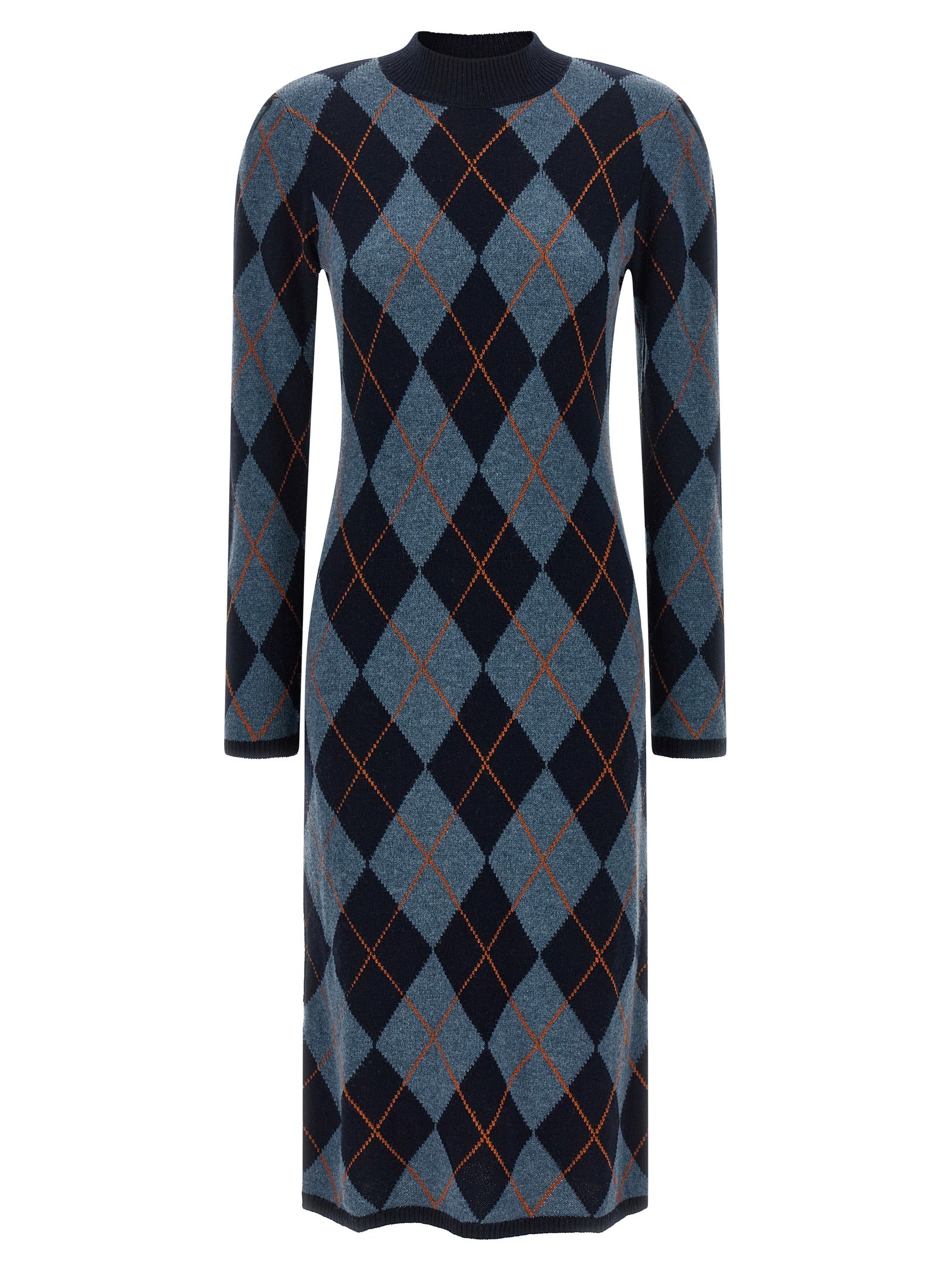 TWIN SET Diamond-shaped Knit Dress