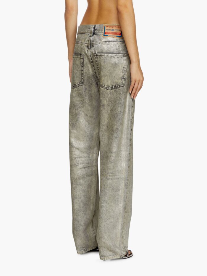 Diesel 1988 D-ark Cotton Jeans With Laminated Effect