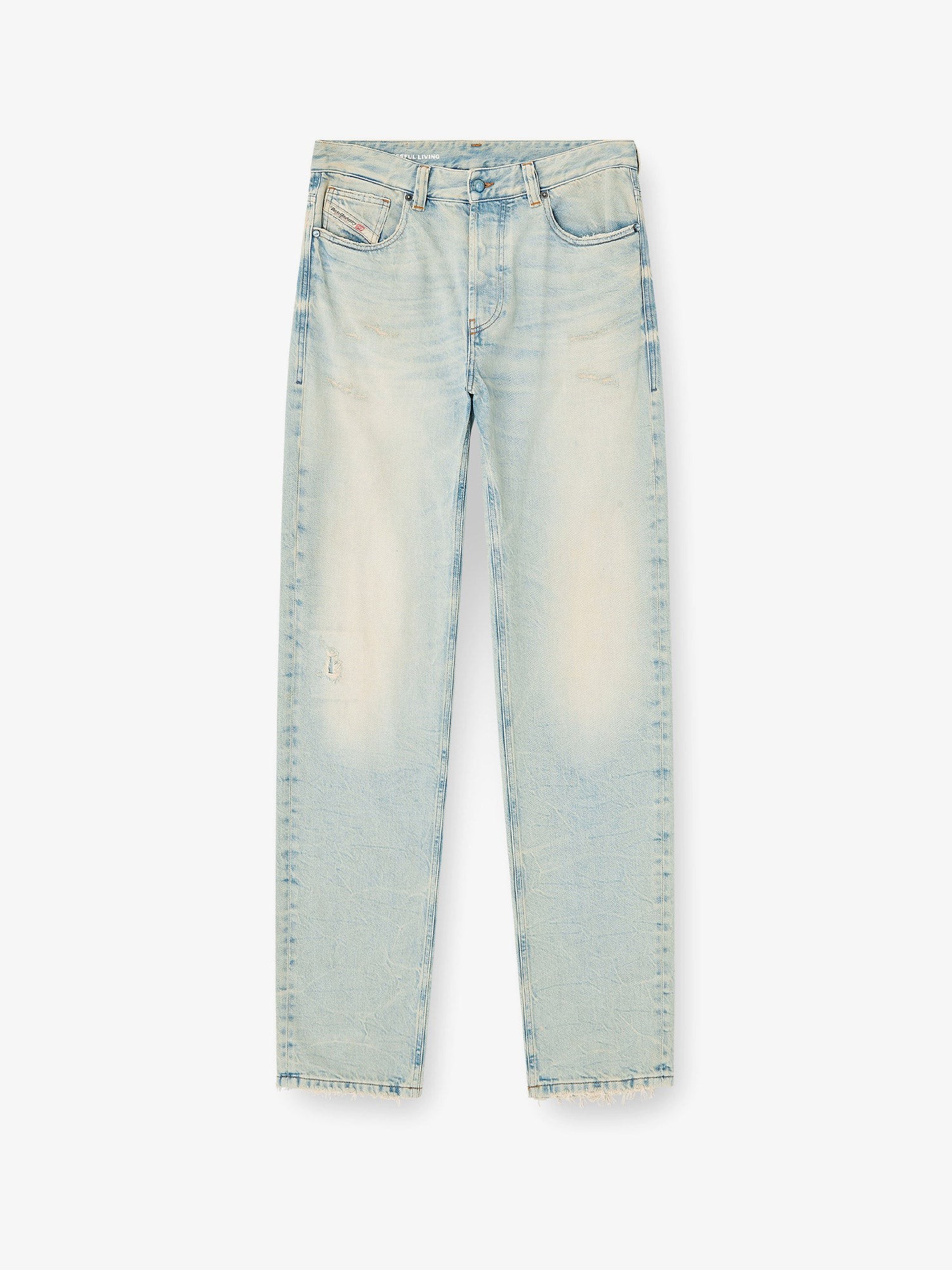 Diesel 1988 D-ARK Jeans In Washed-out Blue Denim