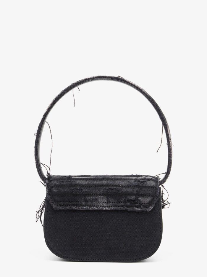 Diesel 1DR Denim Shoulder Bag With Used Effect