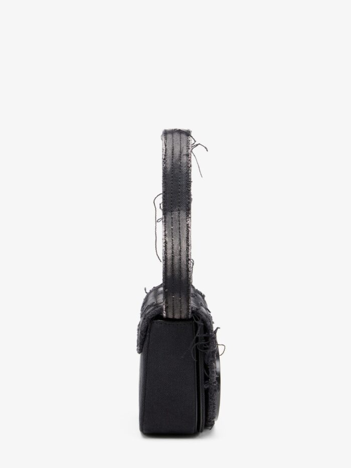 Diesel 1DR Denim Shoulder Bag With Used Effect