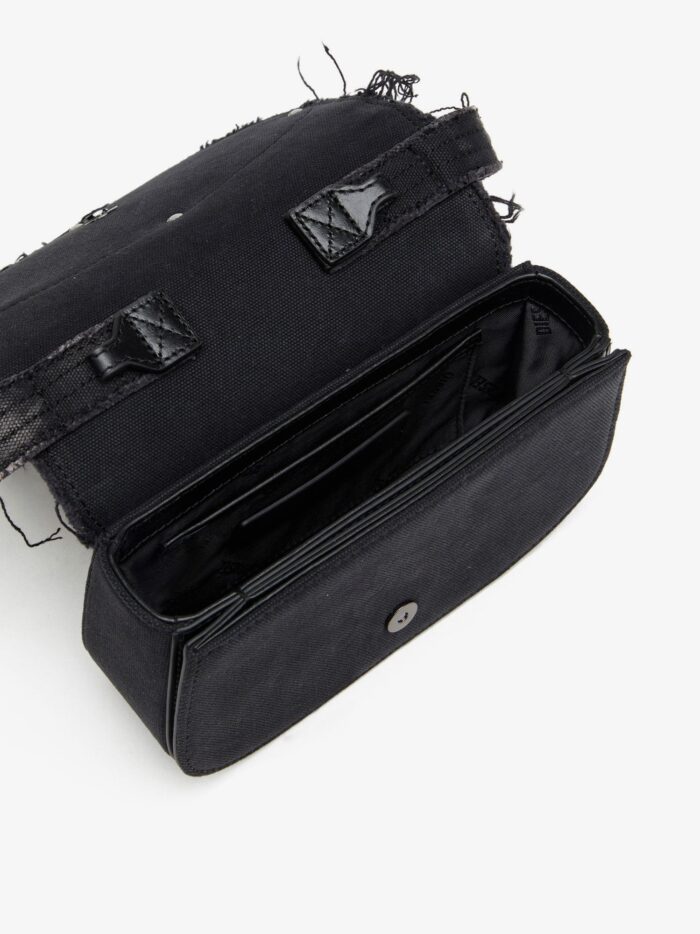 Diesel 1DR Denim Shoulder Bag With Used Effect