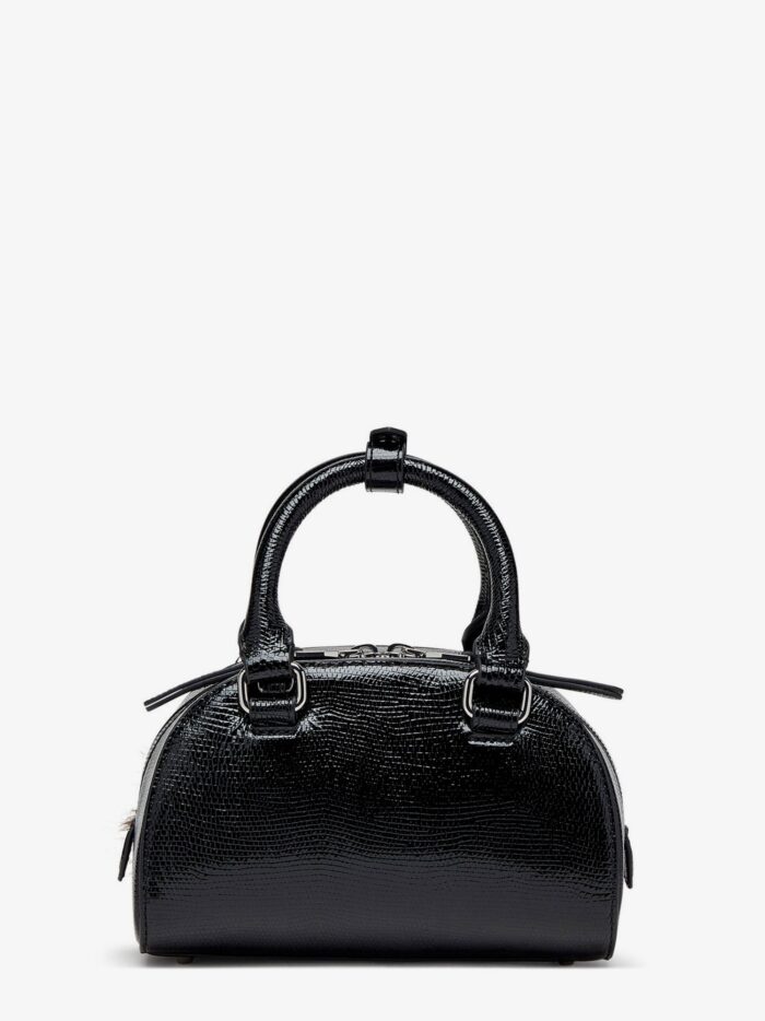 Diesel 1DR Dome Leather Shoulder Bag With Croco Effect