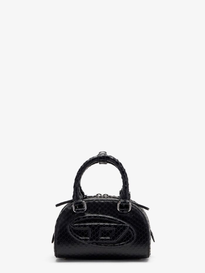 Diesel 1DR Dome Python Leather Crossbody Bag