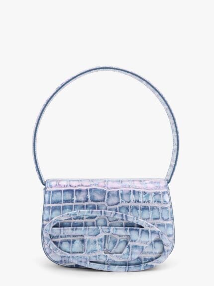 Diesel 1dr Leather Shoulder Bag Con Logo Oval D