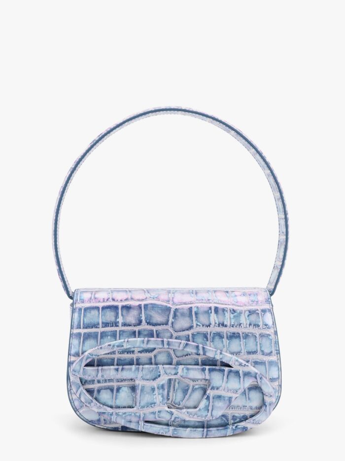 Diesel 1dr Leather Shoulder Bag Con Logo Oval D