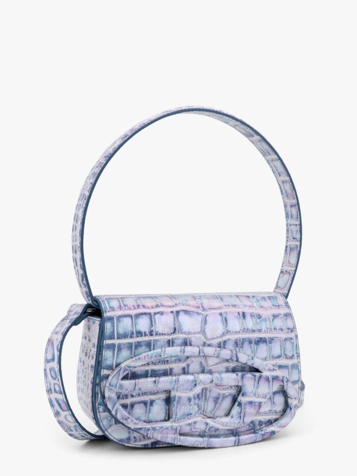 Diesel 1dr Leather Shoulder Bag Con Logo Oval D
