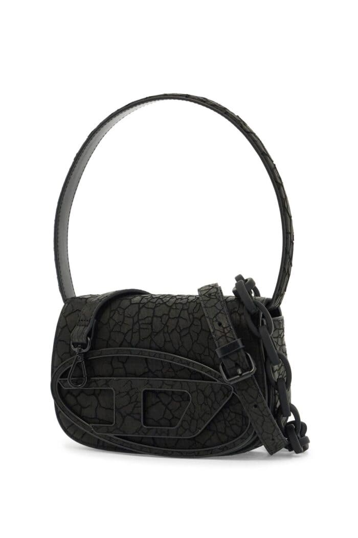 DIESEL 1dr Leather Shoulder Bag With Dry Finish