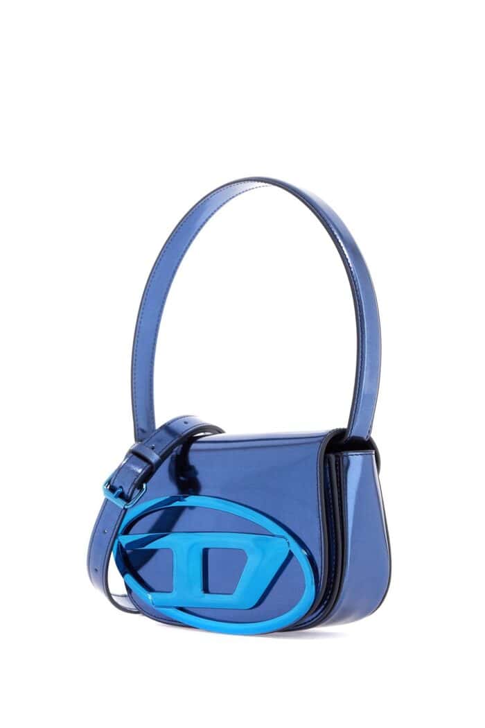 DIESEL 1dr Metallic Leather Shoulder Bag
