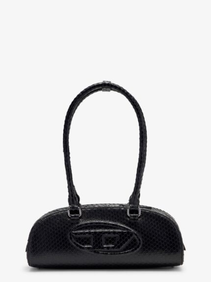 Diesel 1DR Python Effect Leather Shoulder Bag