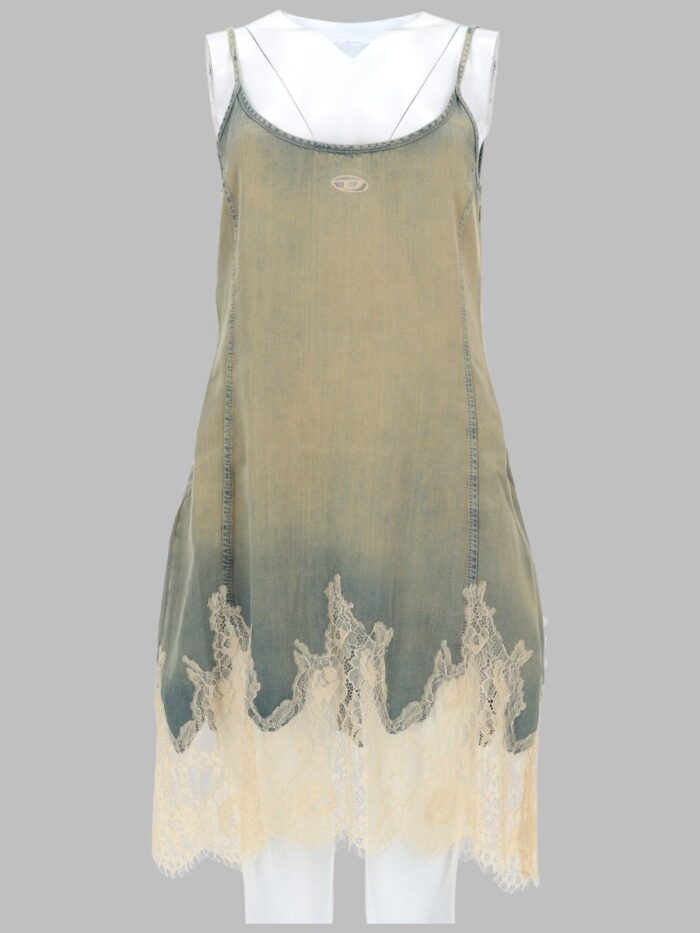 Diesel ABITO CORTO IN PIZZO E DENIM