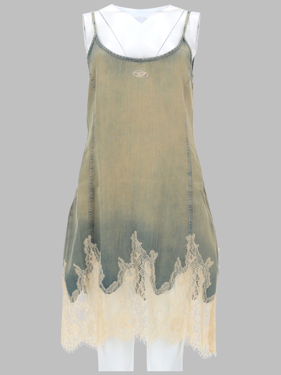 Diesel ABITO CORTO IN PIZZO E DENIM