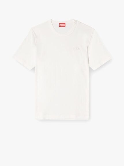 Diesel Biologic Cotton T-shirt With Frontal Oval-d Logo