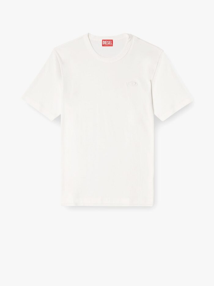 Diesel Biologic Cotton T-shirt With Frontal Oval-d Logo