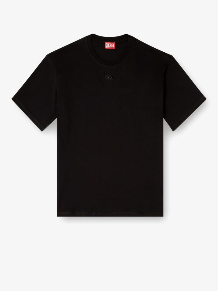 Diesel Cotton T-shirt With Embroidered Logo On The Front