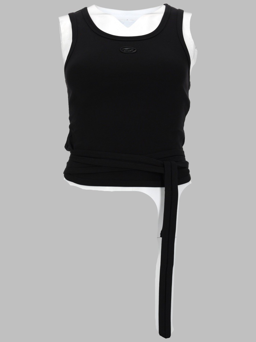 Diesel CROP TOP "T-ANKY-TAIL" CON LACCI