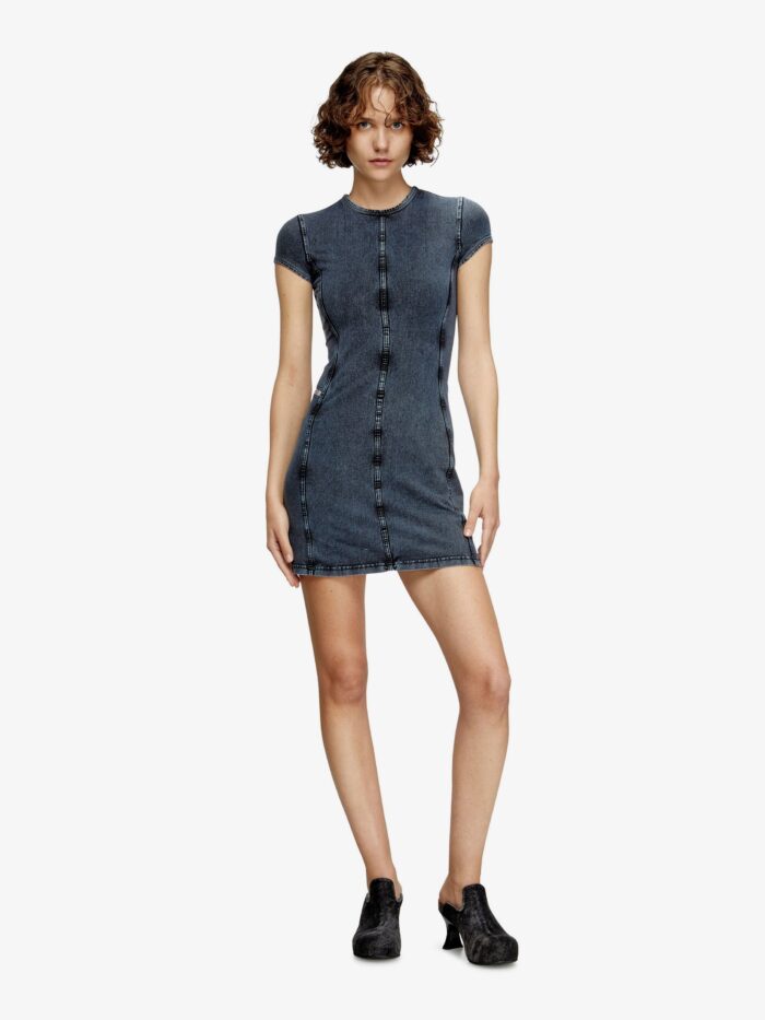 Diesel D-Cupsleeves Stretch Cotton Short Dress